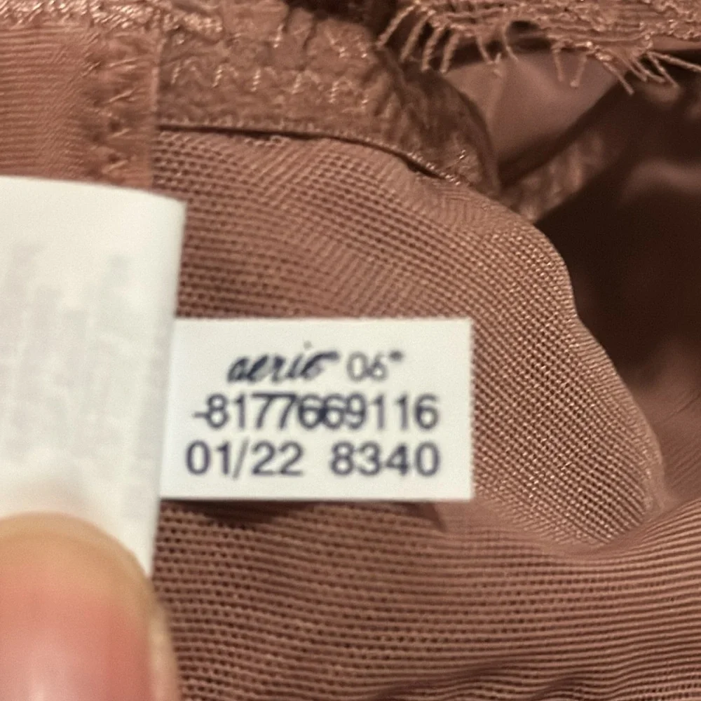 Aerie Real Power Balconette Lightly Lined Eyelash Lace Bra Mauve 2022 NWT-32D